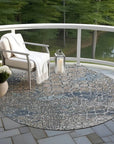 LOOMLAN Rugs Siena Silver Washable Indoor-Outdoor Rug