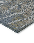 LOOMLAN Rugs Siena Silver Washable Indoor-Outdoor Rug