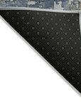 LOOMLAN Rugs Siena Silver Washable Indoor-Outdoor Rug