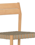 Siena Teak Woven Stackable Patio Armchair 4PC - LOOMLAN - HiTeak - Outdoor Accent Chairs