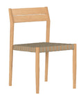 Siena Teak Woven Stackable Patio Armchair 4PC - LOOMLAN - HiTeak - Outdoor Accent Chairs
