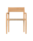 Siena Teak Woven Stackable Patio Armchair 4PC - LOOMLAN - HiTeak - Outdoor Accent Chairs