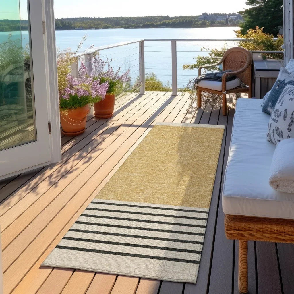 LOOMLAN Rugs Sienna Gold Washable Indoor-Outdoor Rug