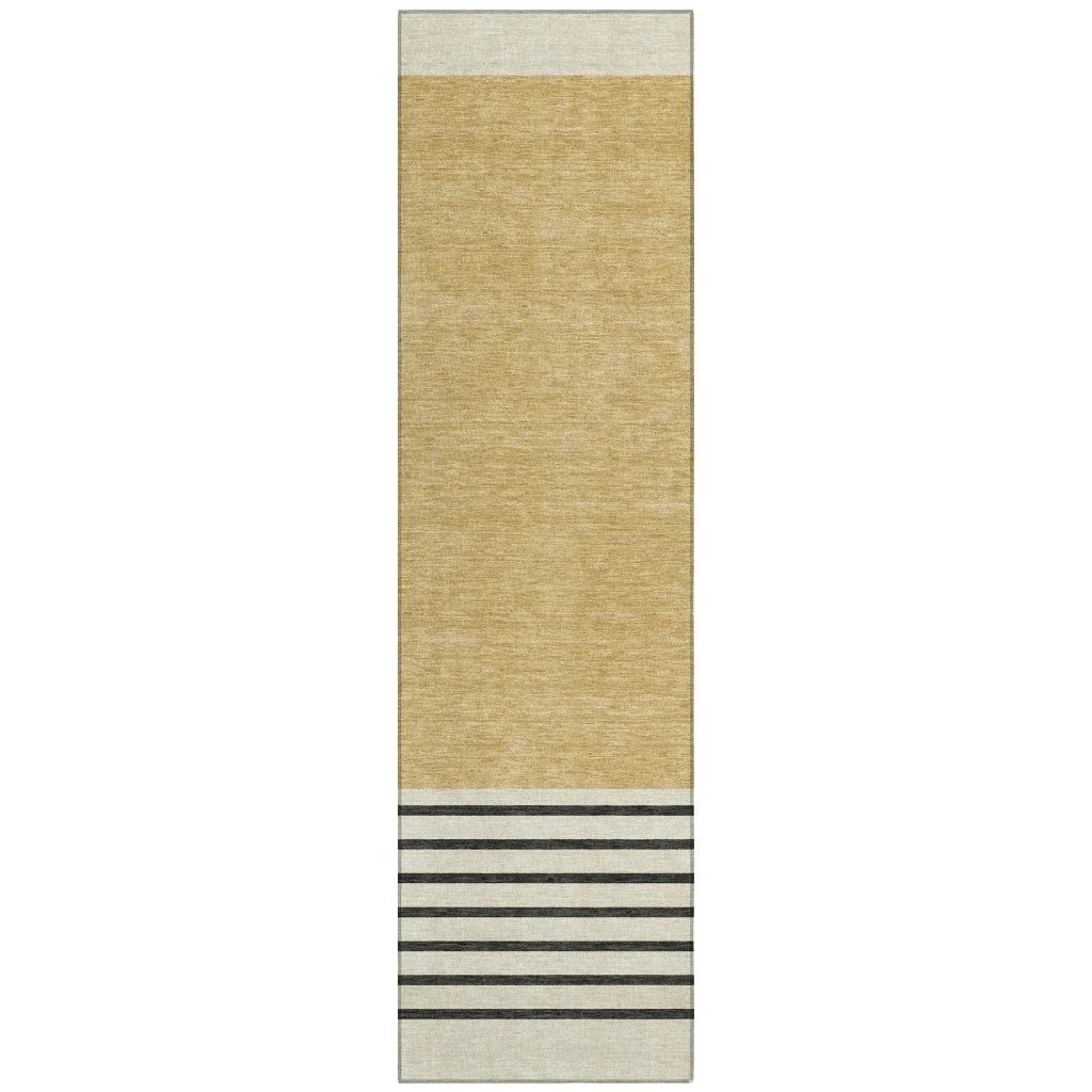 LOOMLAN Rugs Sienna Gold Washable Indoor-Outdoor Rug