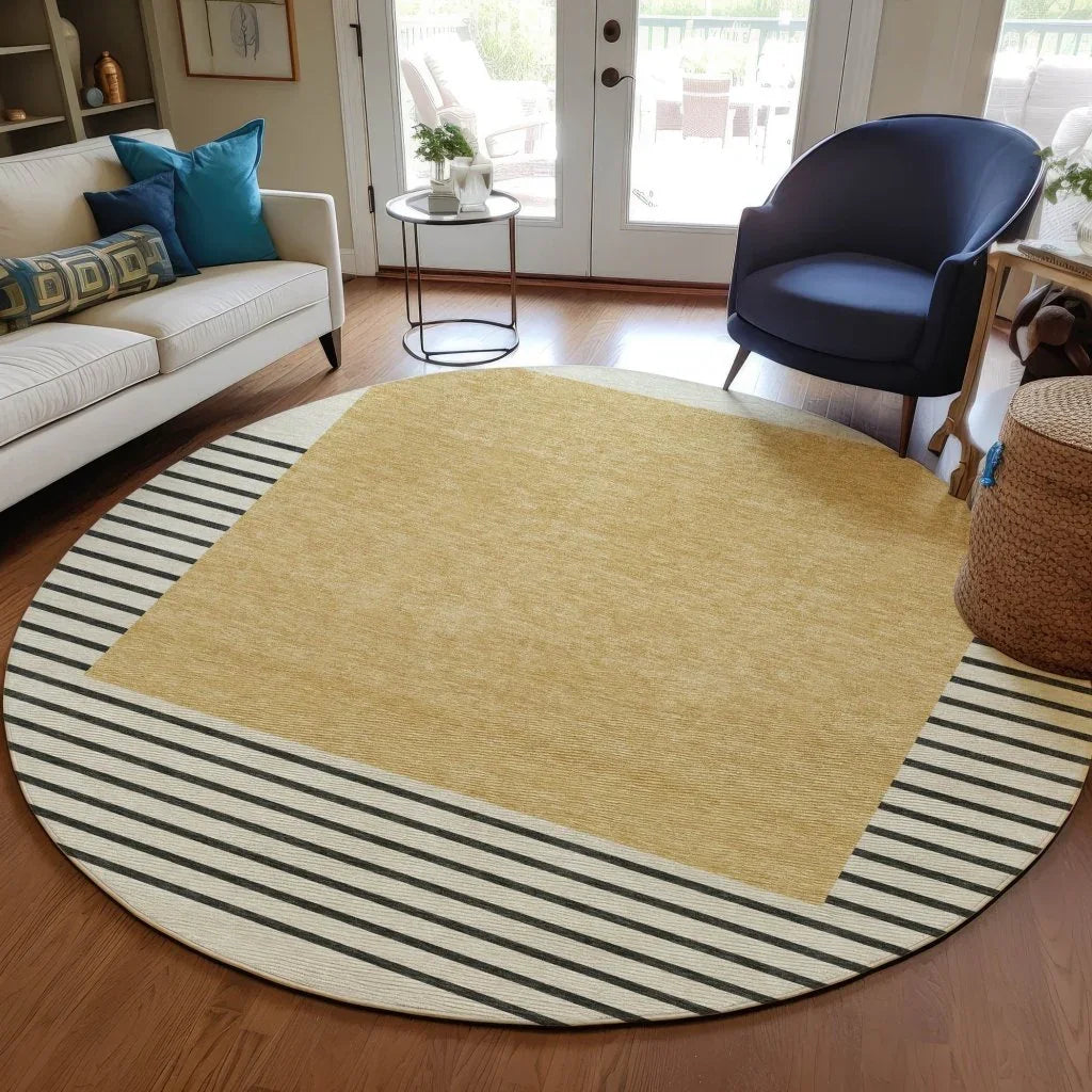 LOOMLAN Rugs Sienna Gold Washable Indoor-Outdoor Rug
