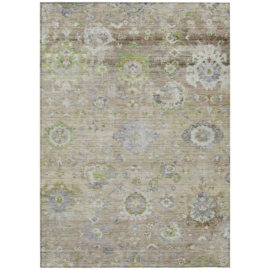 LOOMLAN Rugs Sofia Beige Washable Indoor-Outdoor Rug