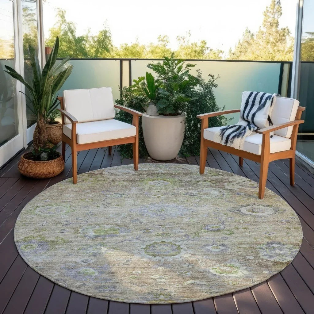 LOOMLAN Rugs Sofia Beige Washable Indoor-Outdoor Rug