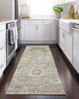 LOOMLAN Rugs Sofia Beige Washable Indoor-Outdoor Rug
