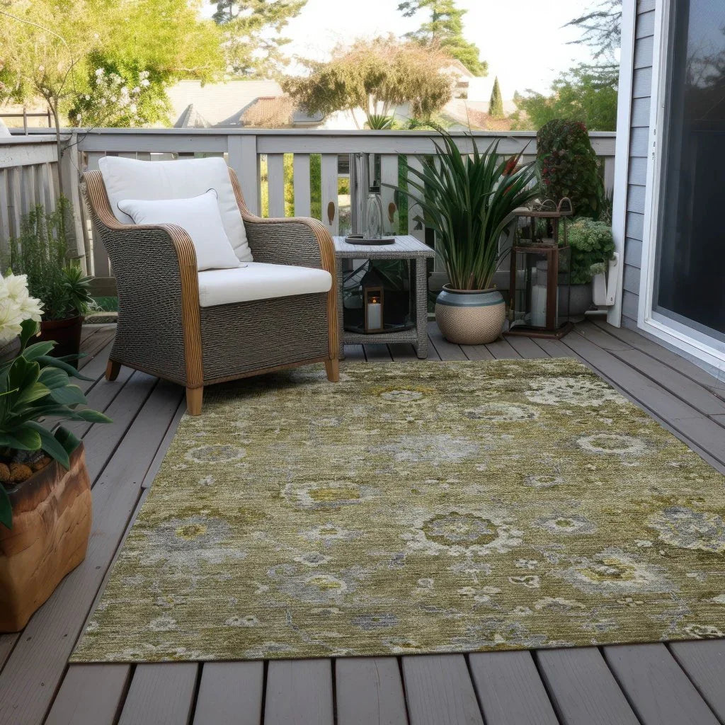 LOOMLAN Rugs Sofia Brown Washable Indoor-Outdoor Rug