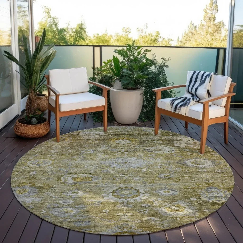 LOOMLAN Rugs Sofia Brown Washable Indoor-Outdoor Rug
