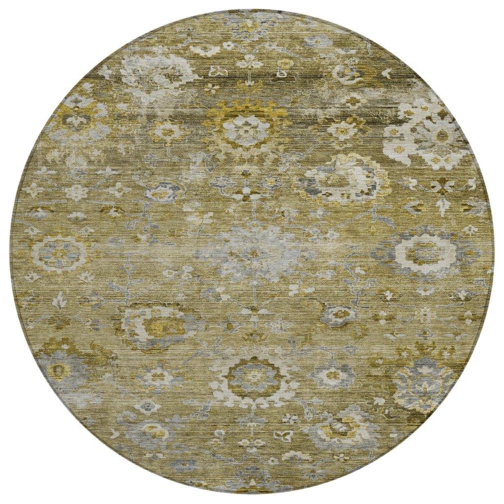 LOOMLAN Rugs Sofia Brown Washable Indoor-Outdoor Rug