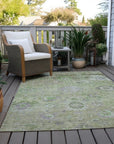LOOMLAN Rugs Sofia Green Washable Indoor-Outdoor Rug