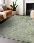 LOOMLAN Rugs Sofia Green Washable Indoor-Outdoor Rug