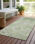 LOOMLAN Rugs Sofia Green Washable Indoor-Outdoor Rug