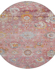 LOOMLAN Rugs Sofia Pink Washable Indoor-Outdoor Rug