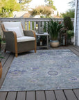 LOOMLAN Rugs Sofia Sky Washable Indoor-Outdoor Rug