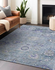 LOOMLAN Rugs Sofia Sky Washable Indoor-Outdoor Rug