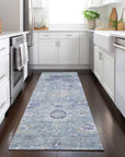 LOOMLAN Rugs Sofia Sky Washable Indoor-Outdoor Rug