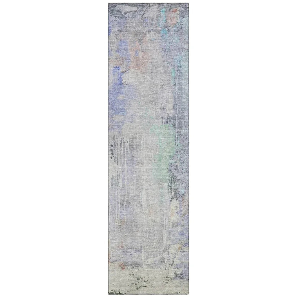 LOOMLAN Rugs Sofina Purple Washable Indoor-Outdoor Rug