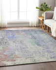 LOOMLAN Rugs Sofina Purple Washable Indoor-Outdoor Rug