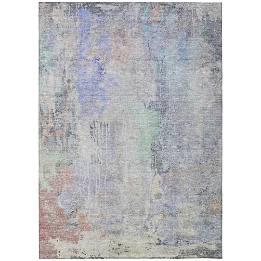 LOOMLAN Rugs Sofina Purple Washable Indoor-Outdoor Rug