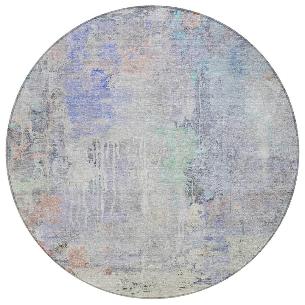LOOMLAN Rugs Sofina Purple Washable Indoor-Outdoor Rug