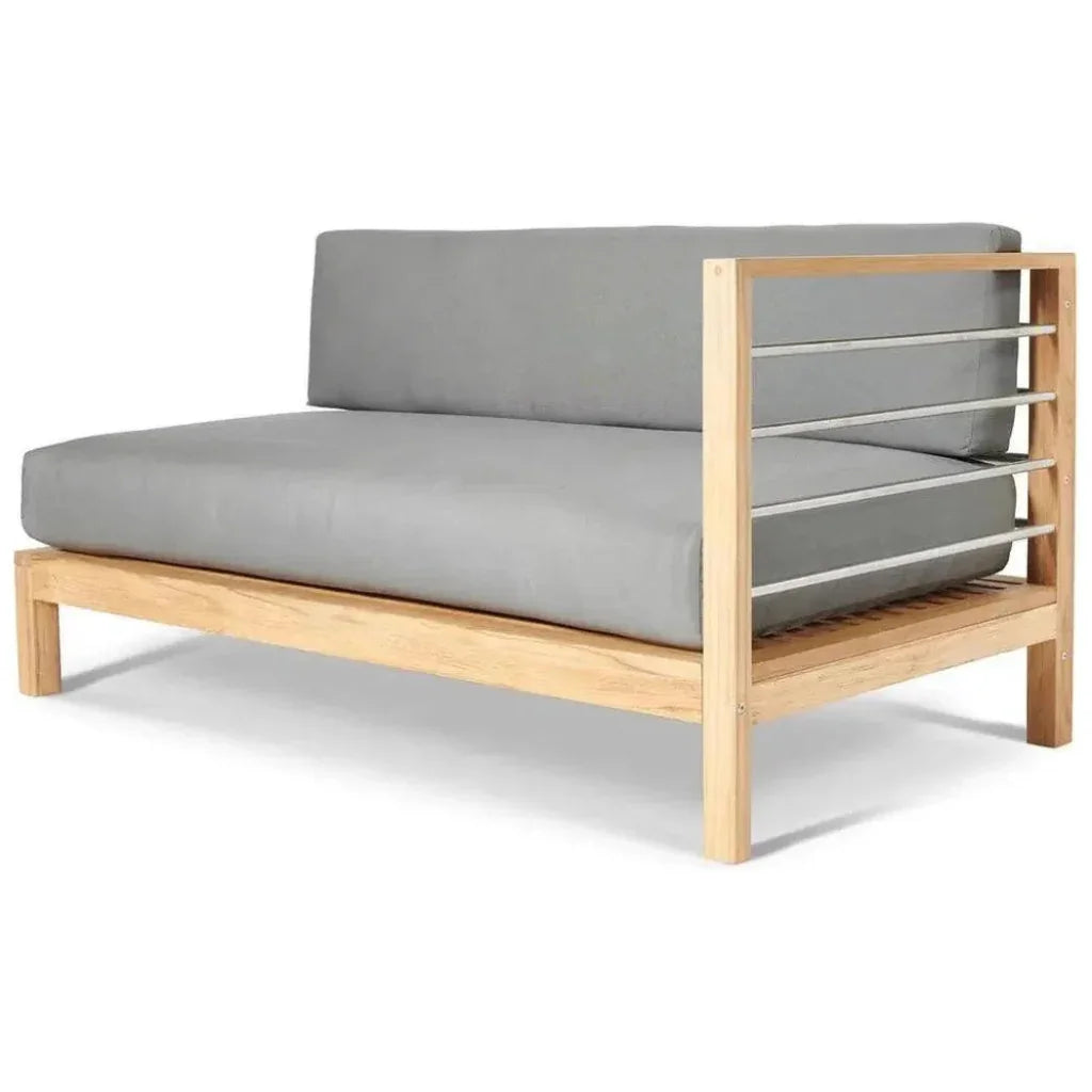 HiTeak SoHo 7PC Outdoor Sectional Deep Set Sunbrella
