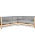 HiTeak SoHo 7PC Outdoor Sectional Deep Set Sunbrella