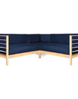 HiTeak SoHo 7PC Outdoor Sectional Deep Set Sunbrella