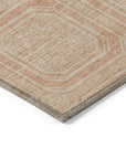 LOOMLAN Rugs Solandra Orange Washable Indoor-Outdoor Rug