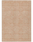 LOOMLAN Rugs Solandra Orange Washable Indoor-Outdoor Rug