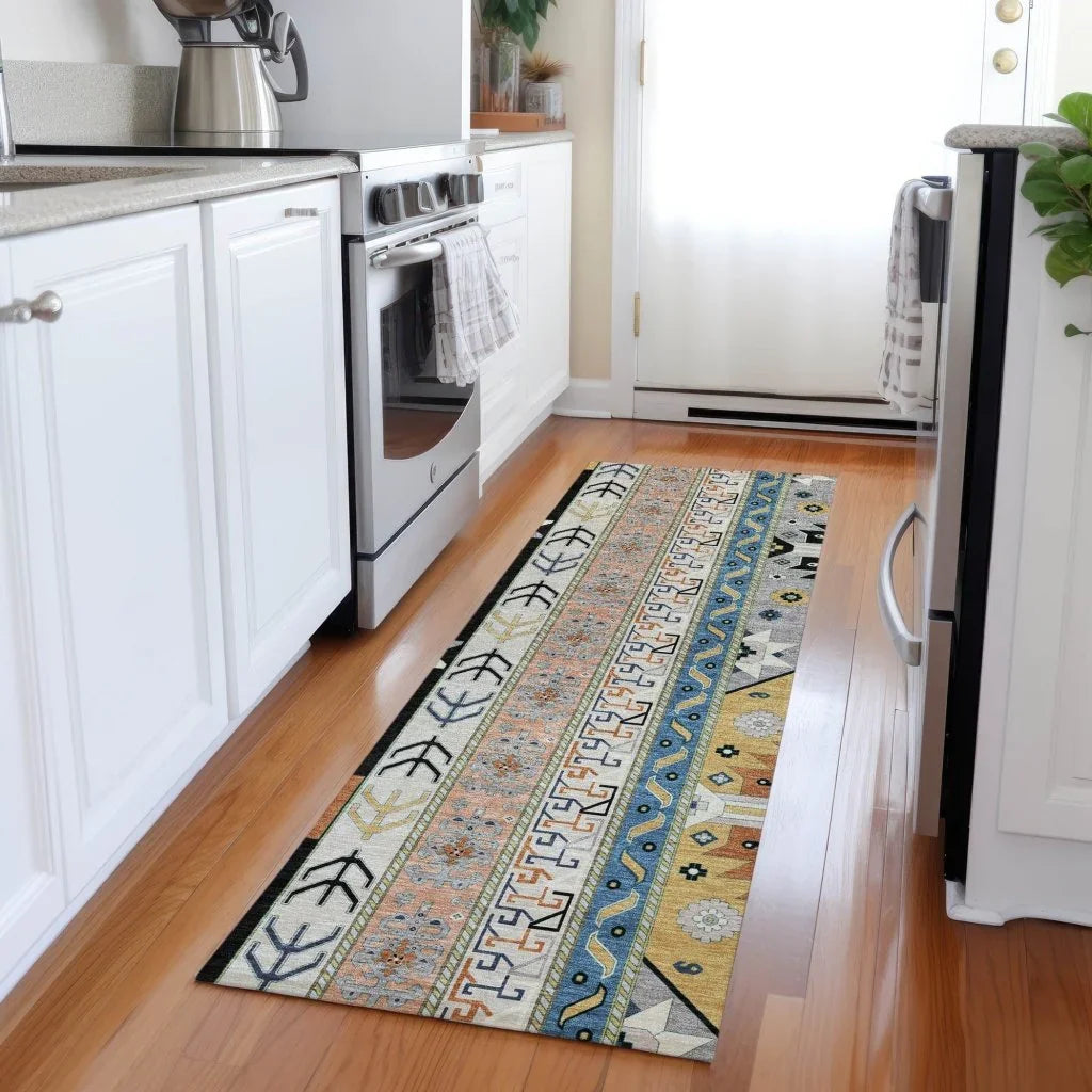 LOOMLAN Rugs Solara Black Washable Indoor-Outdoor Rug