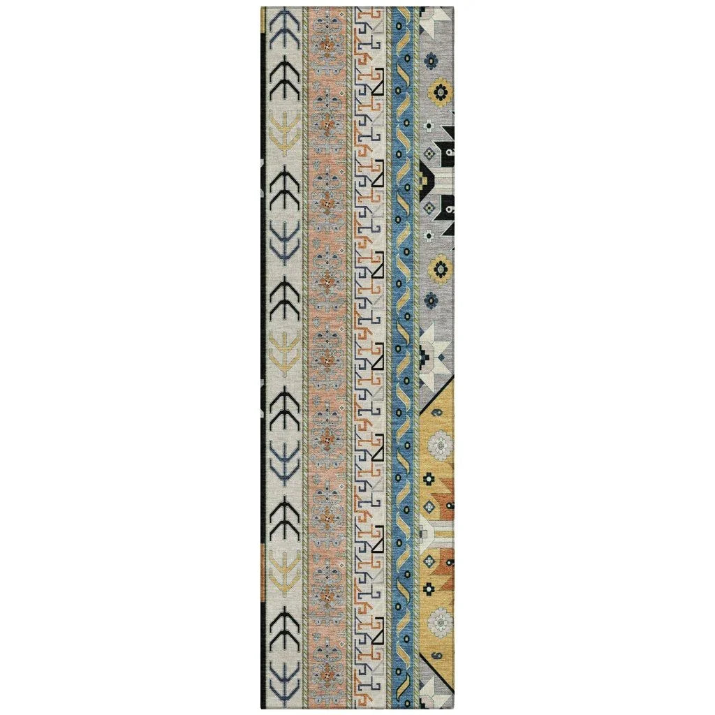 LOOMLAN Rugs Solara Black Washable Indoor-Outdoor Rug