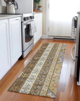 LOOMLAN Rugs Solara Brown Washable Indoor-Outdoor Rug