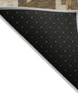 LOOMLAN Rugs Solara Brown Washable Indoor-Outdoor Rug