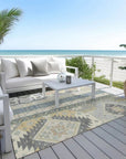 LOOMLAN Rugs Solara Gray Washable Indoor-Outdoor Rug