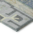 LOOMLAN Rugs Solara Gray Washable Indoor-Outdoor Rug