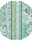 LOOMLAN Rugs Solara Green Washable Indoor-Outdoor Rug
