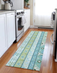 LOOMLAN Rugs Solara Green Washable Indoor-Outdoor Rug