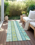 LOOMLAN Rugs Solara Green Washable Indoor-Outdoor Rug