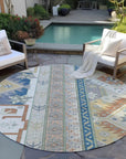 LOOMLAN Rugs Solara Ivory Washable Indoor-Outdoor Rug