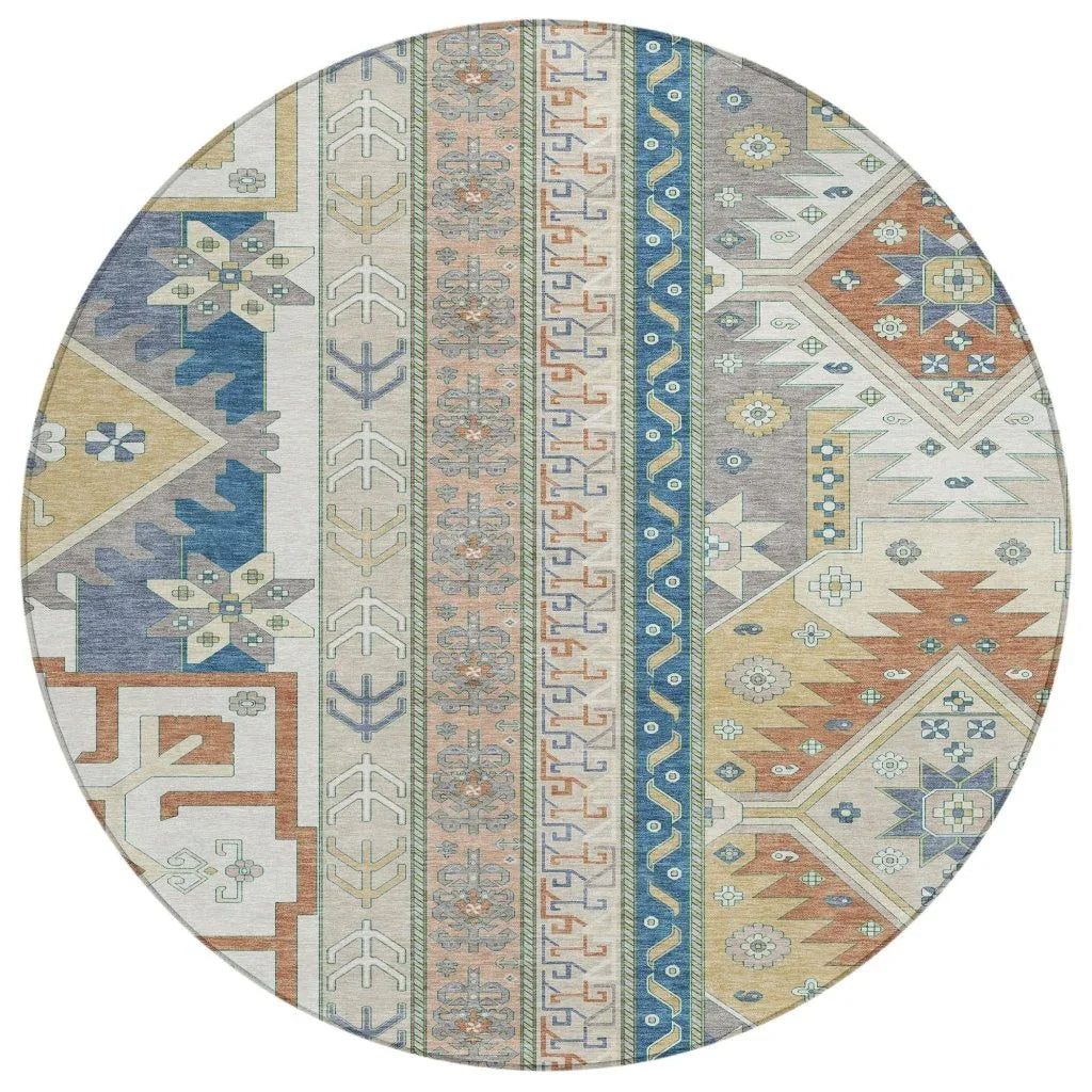 LOOMLAN Rugs Solara Ivory Washable Indoor-Outdoor Rug