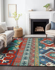 LOOMLAN Rugs Solara Red Washable Indoor-Outdoor Rug