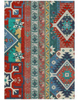 LOOMLAN Rugs Solara Red Washable Indoor-Outdoor Rug