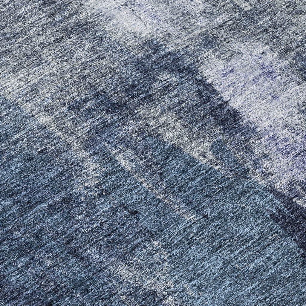 LOOMLAN Rugs Solayne Blue Washable Indoor-Outdoor Rug