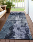 LOOMLAN Rugs Solayne Blue Washable Indoor-Outdoor Rug