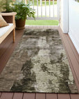 LOOMLAN Rugs Solayne Brown Washable Indoor-Outdoor Rug