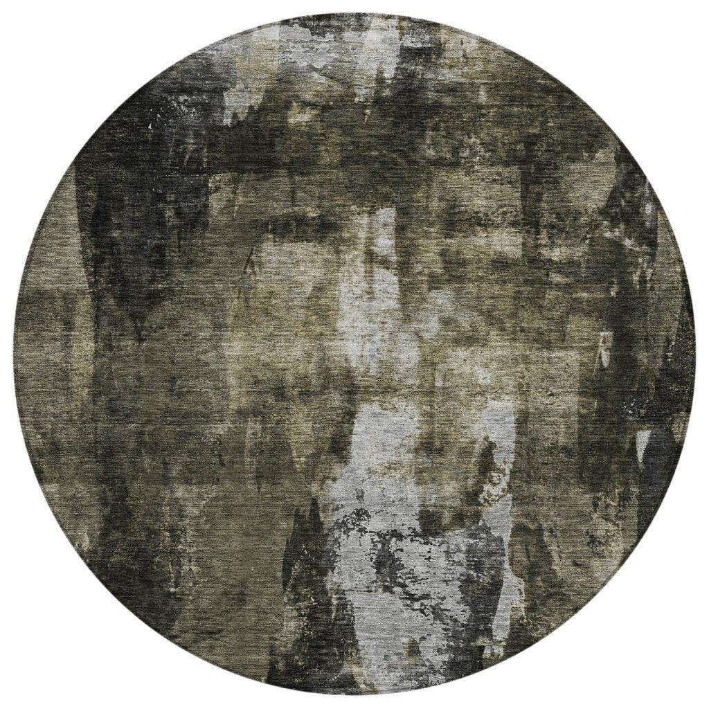 LOOMLAN Rugs Solayne Gray Washable Indoor-Outdoor Rug