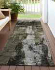 LOOMLAN Rugs Solayne Gray Washable Indoor-Outdoor Rug