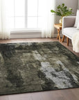 LOOMLAN Rugs Solayne Gray Washable Indoor-Outdoor Rug
